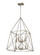 Trestle Eight Light Chandelier in Antique Silver (224|4478AS)