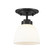 Ashton One Light Flush Mount in Matte Black (224|443F1MB)