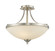 Bordeaux Three Light Semi Flush Mount in Brushed Nickel (224|435SFBN)