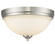 Bordeaux Three Light Flush Mount in Brushed Nickel (224|435F3BN)