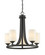 Bordeaux Five Light Chandelier in Bronze (224|4355BRZ)