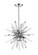 Burst Six Light Chandelier in Chrome (224|40036CH)