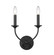 Arabella Two Light Wall Sconce in Matte Black (224|35002SMB)