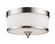 Cosmopolitan Three Light Flush Mount in Brushed Nickel (224|308FBN)