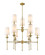 Emily Nine Light Chandelier in Rubbed Brass (224|30339RB)