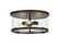 Callista Three Light Flush Mount in Matte Black (224|3032FMB)