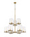 Callista Nine Light Chandelier in Rubbed Brass (224|30329RB)
