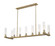 Beau Nine Light Linear Chandelier in Rubbed Brass (224|30319LRB)