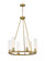 Beau Six Light Chandelier in Rubbed Brass (224|30316RB)