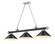 Cordon Three Light Billiard in Matte Black + Brushed Nickel (224|23063MBBNMB15)