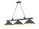 Cordon Three Light Billiard in Bronze Plate (224|23063BPSBP)