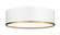 Arlo Four Light Flush Mount in Matte White + Rubbed Brass (224|2303F4MWRB)