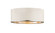 Arlo Three Light Flush Mount in Matte White + Chrome (224|2303F3MWCH)