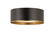 Arlo Three Light Flush Mount in Matte Black + Rubbed Brass (224|2303F3MBRB)
