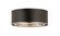 Arlo Three Light Flush Mount in Matte Black + Chrome (224|2303F3MBCH)