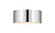 Harley Two Light Flush Mount in Chrome (224|2302F2CH)