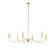 Arrington Six Light Chandelier in Rubbed Brass (224|230163RB)