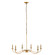 Arrington Six Light Chandelier in Rubbed Brass (224|230142RB)