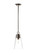 Wentworth One Light Pendant in Plated Bronze (224|2300P8BP)