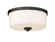 Arlington Three Light Flush Mount in Matte Black (224|220F3MB)