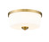 Arlington Three Light Flush Mount in Heritage Brass (224|220F3HBR)