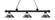 Riviera Three Light Billiard in Matte Black (224|2003MBRCH)