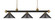 Riviera Three Light Billiard in Bronze + Satin Gold (224|2003BRZSGMBRZ)