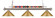 Shark Three Light Billiard in Brushed Nickel (224|170BNMSG)