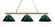 Sharp Shooter Three Light Billiard in Polished Brass (224|1553PBARG)