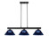 Cobalt Three Light Billiard in Matte Black (224|152MBARDB)