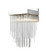 Waterfall One Light Wall Sconce in Polished Nickel (360|WS700441PN)