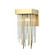 Waterfall One Light Wall Sconce in Aged Brass (360|WS700431AGB)
