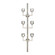Parisian Six Light Wall Sconce in Polished Nickel (360|WS700406PN)