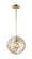 Helios One Light Pendant in Matte Gold (360|P300371SG)