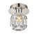 Parisian One Light Flush Mount in Polished Nickel (360|FM600521PN)