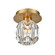 Parisian One Light Flush Mount in Aged Brass (360|FM600511AGB)