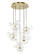 Sattelite LED Chandelier in Aged Brass (360|CD1038010AGB)
