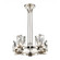 Horizon Six Light Chandelier in Polished Nickel (360|CD103546PN)