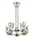 Horizon Six Light Chandelier in Polished Nickel (360|CD103546PN)