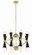 Crosby 16 Light Chandelier in Aged Brass (360|CD1029916AGBMBK)