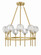 Parisian Nine Light Chandelier in Aged Brass (360|CD102709AGB)