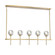 Parisian Five Light Chandelier in Aged Brass (360|CD102685AGB)