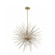 Flare Eight Light Chandelier in Aged Brass (360|CD102668AGB)