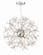 Adelle Eight Light Chandelier in Chrome (360|CD102078CH)