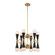Crosby 12 Light Chandelier in Aged Brass (360|CD1016912AGBMBK)