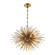 Burst 12 Light Chandelier in Aged Brass (360|CD1015812AGB)
