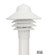 Nautical One Light  Post Mount in White (301|S75TCWH)