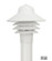 LED Nautical One Light Post Mount in White (301|S75TCLR12WWH)