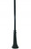Residential Posts 8` Surface Post w/Decorative Base in Black (301|C8P2BK)