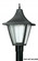 LED Vanguard One Light Post Mount in Black (301|610LR15W)